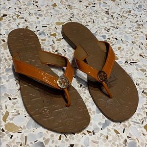 Tory Burch Thong Sandals Orange Size 8.5